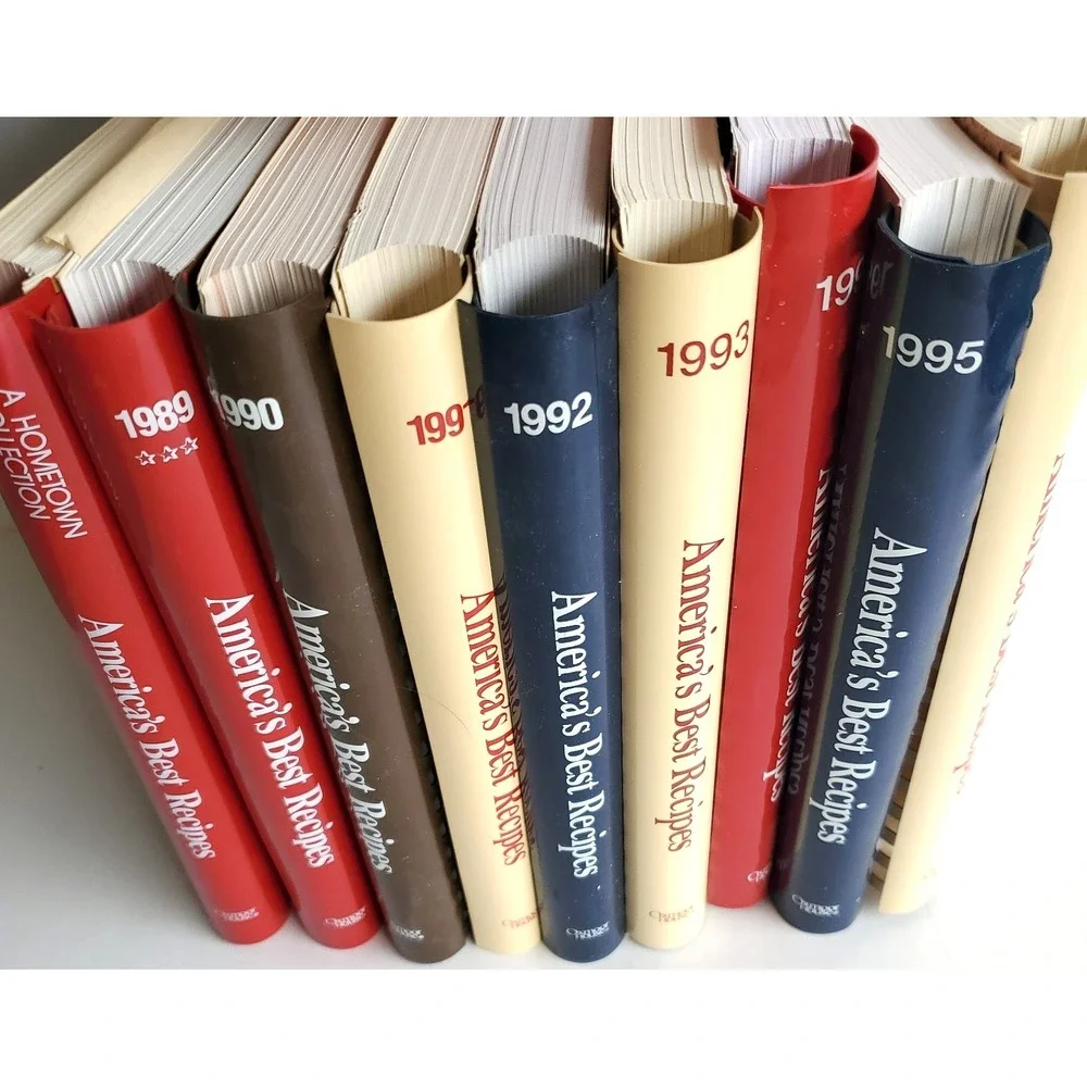 Hometown Collection Americas Best Recipes 1988-1996 Cookbooks Lot 9 Spiral NOS
